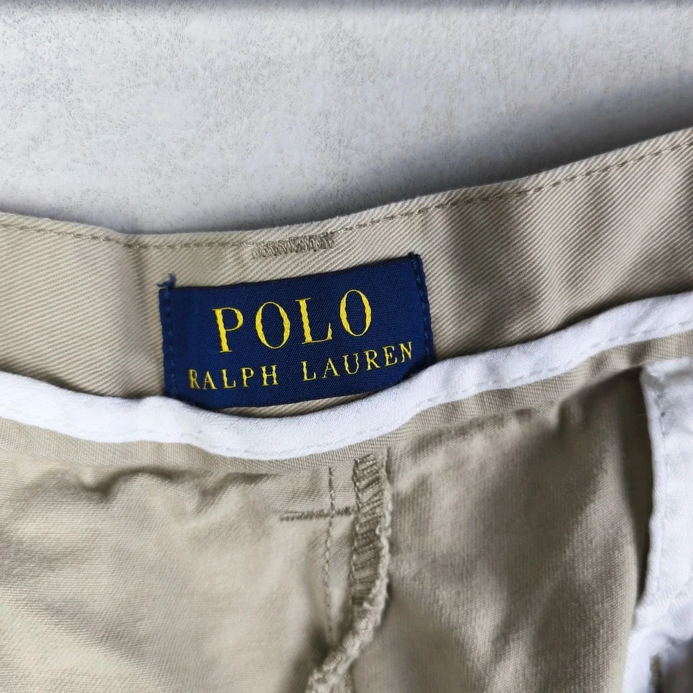 Polo‎ Ralph Lauren Khaki Shorts Mens 38 Preppy Chino Y2K